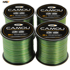 NGT Camo Mono Fishing Line Bulk Spool 10lb 12lb 15lb 18lb Carp Pike Coarse Camou