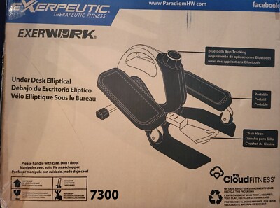 Exerpeutic Exerwork 7300 Under Desk Elliptical - My CloudFitness App Fitness New