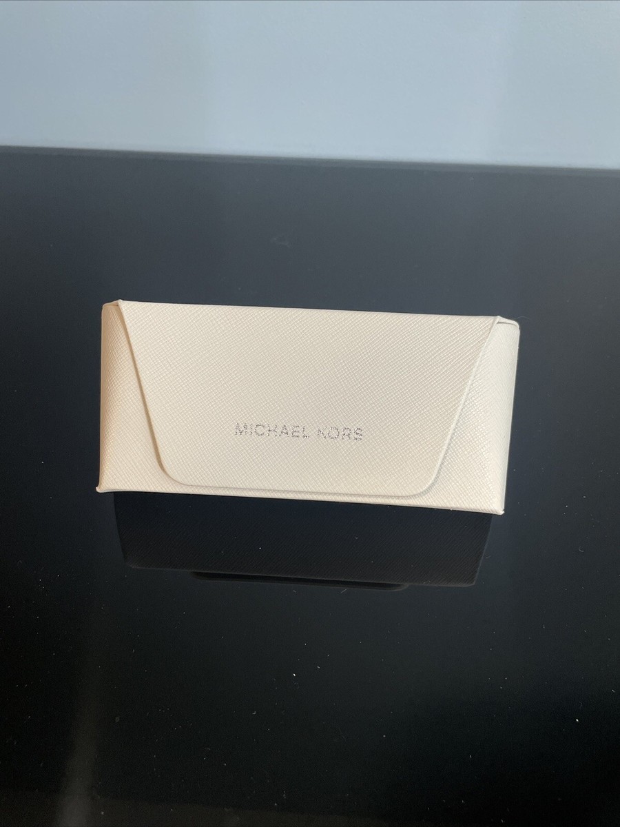 Michael Kors Sunglasses Case Soft Shell White Button Snap  display picture 1