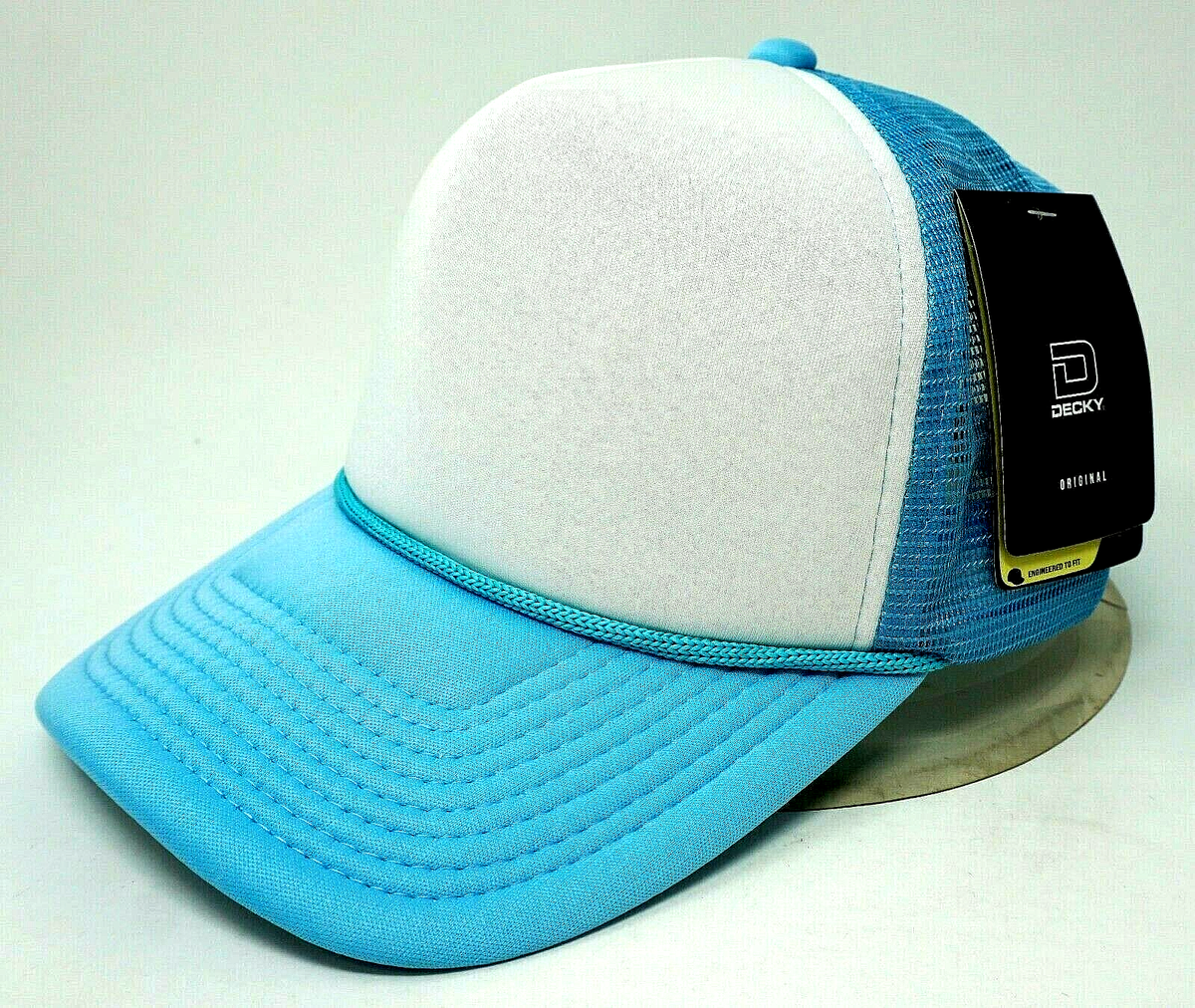 DECKY Snapback Cap Hat 2tone Foam Trucker Mesh Caps Hats Curved