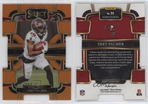 2023 Panini Select Concourse Orange Prizm Die-Cut /499 Trey Palmer #94 Rookie RC