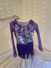 Cute Jazz dance dress purple