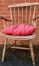 Antique Victorian Farmhouse Elm and Beech Stick Back Chair.