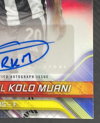 Randal Kolo Muani 2024-25 Topps Finest UEFA Autograph #BA-RK Juventus - Afbeelding 8 van 20