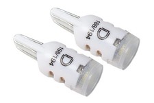 194 LED Bulb Pair Cool White 6000K Mini Wedge High Power Bright Plug and Play