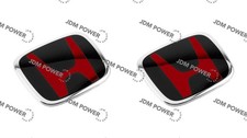 Insignia emblema roja trasera roja negra genuina 2 piezas 11ª generación Civic 2022-2026