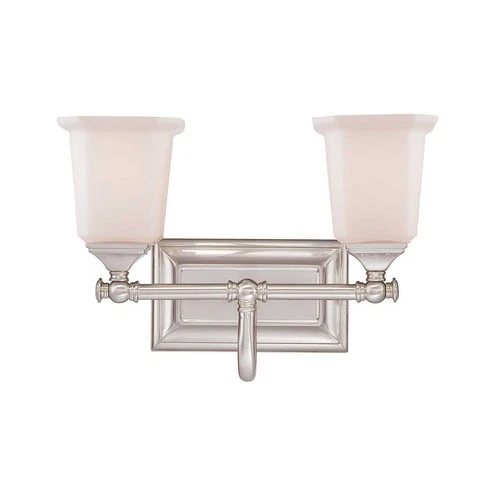Quoizel NL8602BN Nicholas 2-Light Bath Light in Brushed Nickel Finish - Picture 2 of 2