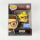 Funko Pop! Stranger Things - Derek #1803 Signed by  Jake Connelly (JSA Authen)