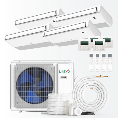 36000 BTU Four Zone 9+9+9+12 BTU Universal Floor Ceiling Console Mini Split