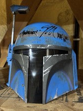 Signed Simon Kassianides as Axe Woves Signed Star Wars Black Series Helmet
