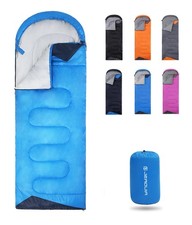 Sleeping Bag for Kids Adults Boys Girls Youth, Cold Warm Weather, Backpacking...