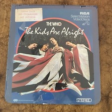 NEW SEALED The Who The Kids Are Alright SelectaVision VideoDisc CED RCA 12097