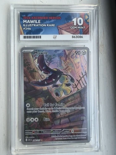 ACE Grading 10 Mawile 246/217 Ascended Heroes Illustration