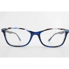 Chelsea Morgan CM 202110 Blue Tortoise Cat Eye Eyeglasses Frames 52-17-135