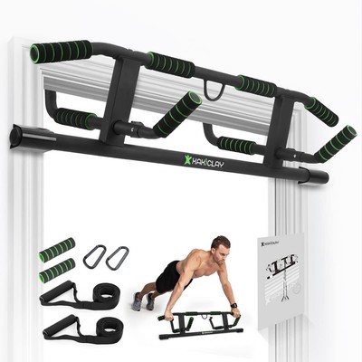 2025 Upgrade Multi-Grip Pull Up Bar with Smart Larger Hooks Technology - USA ...