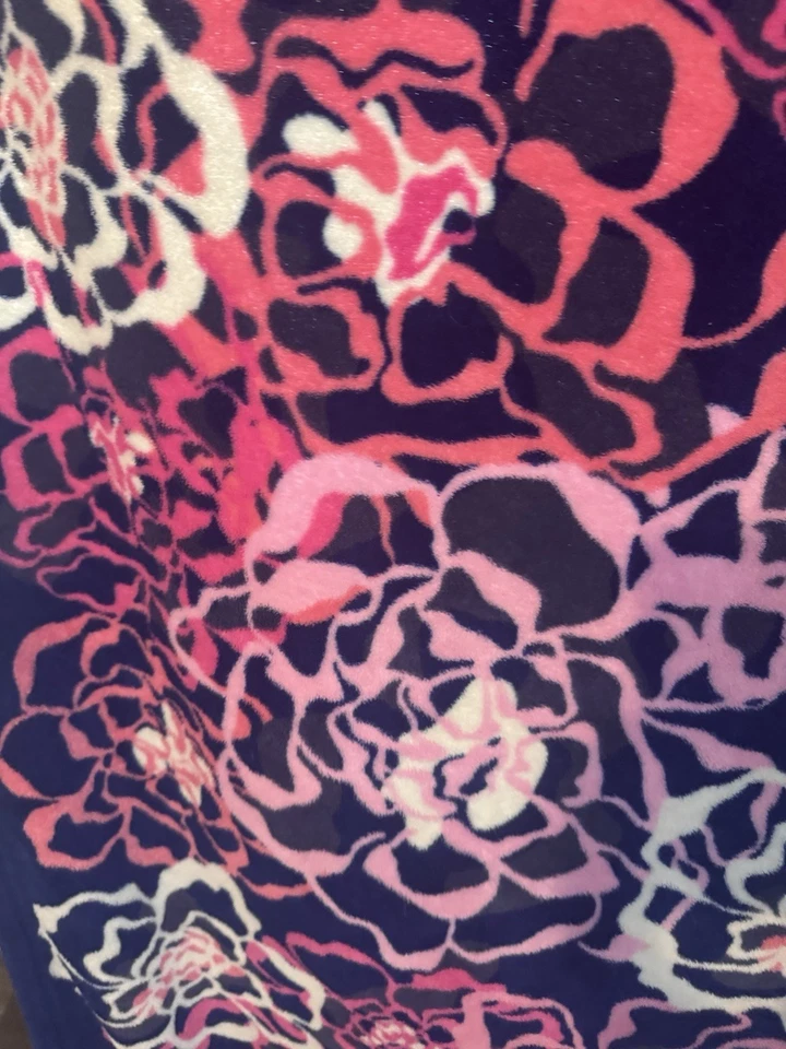 HUGE Vera Bradley KATALINA PINK Plush Throw Blanket Fleece 80 X 50 Breast Cancer - Image 3 of 4