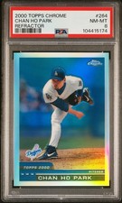 2000 TOPPS CHROME REFRACTOR #264 CHAN HO PARK PSA 8