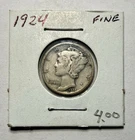 1924-P Mercury Dime 10C SILVER - Fine (F)