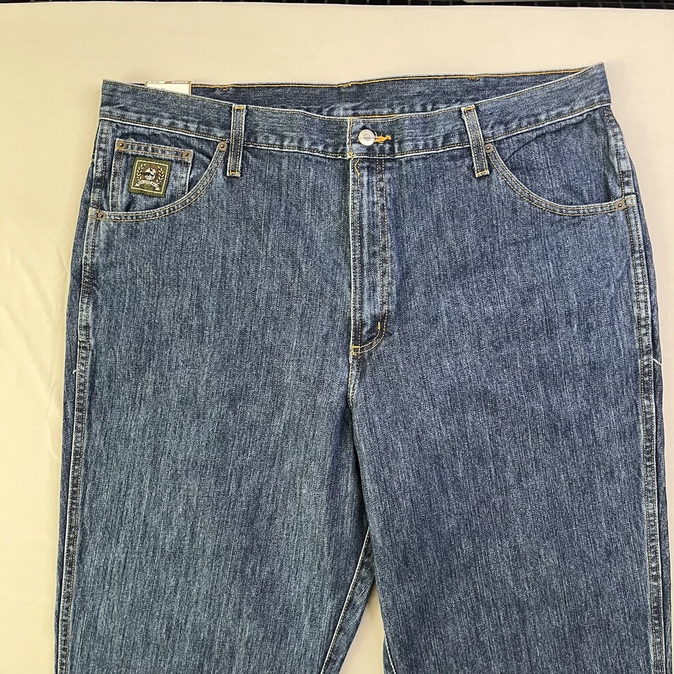 Pantalones de mezclilla Cinch Green Label para hombre 40x32 azul calce relajado pierna cónica Western Rodeo nuevos con etiquetas Foto 3 de 4