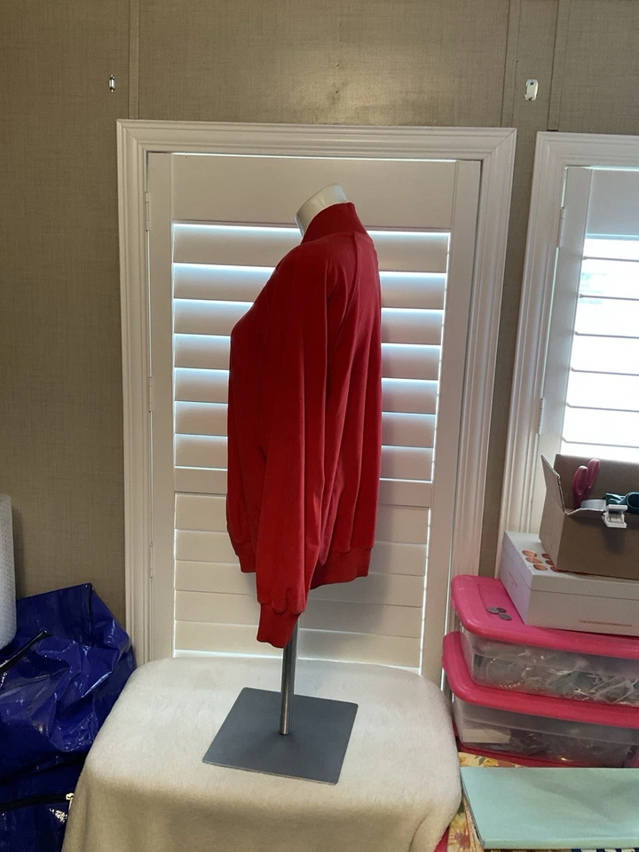 Chaqueta Westbound para mujer roja audaz manga media larga cremallera completa Foto 4 de 4