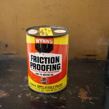 Wynn’s Friction Proofing Oil Additive Can Gas And Oil Full