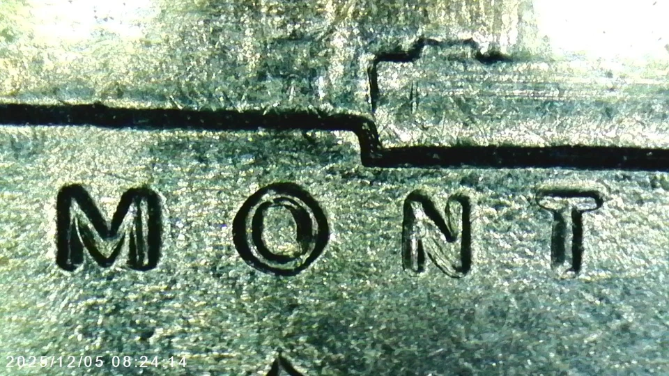 1958-D Jefferson Nickel 5C D/D Mint Error RPM From Uncirculated Roll #02 - Image 3 of 4