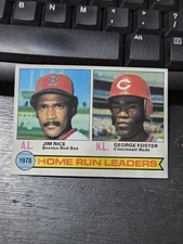 JIM RICE/ George Foster 1979 Topps '78 HR Leaders #2- NM/MT