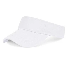 Marrywindix 1 Piece of Sport Wear Athletic Visor Sun Sports One Size White