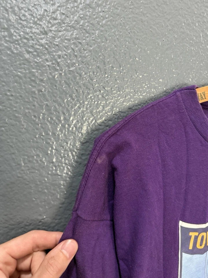 Camiseta de Colección Años 80 Minnesota Vikings Tommy Kramer Púrpura Campeón Azul Bar XL  Foto 4 de 4