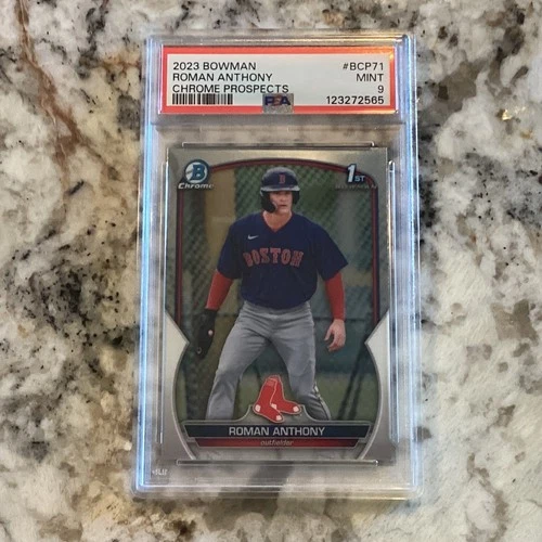 Roman Anthony 2023 1st Bowman Chrome Prospects BCP71 PSA 9 MINT Boston Red Soxs