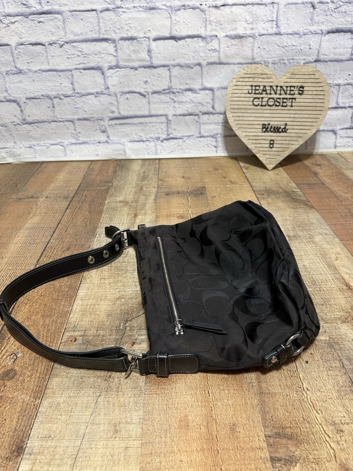 COACH F15067 Signature Duffle Logo Crossbody Bag Top … - Gem