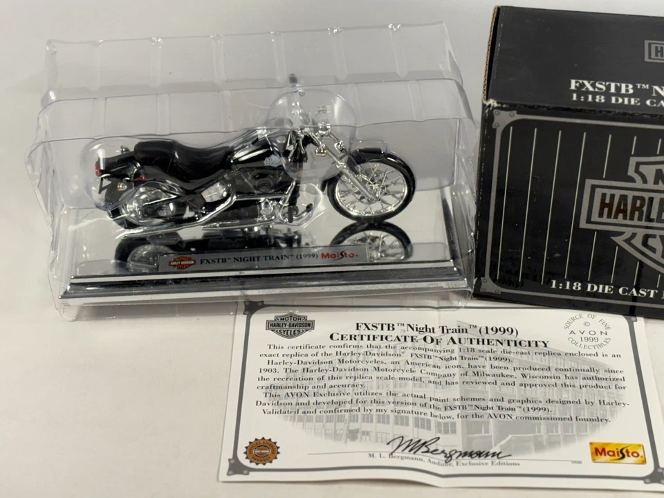 Harley Davidson 1999 FLSTF Fat Boy 1:18 Die Cast motocicleta Maisto de colección nuevo en stock Foto 2 de 4