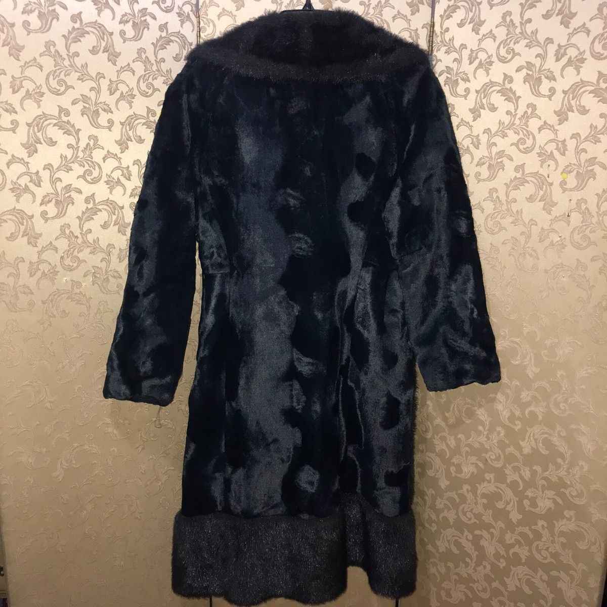 値下げ不可　I_am 2way fur midi check coat Brown Check Print Faux Fur Midi Coat | Outerwear