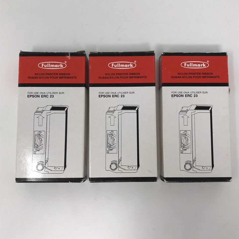 3 Fullmark N832 Nylon Printer Ribbon Epson Erc 23 M250 M255 M265 M280V Sanyo 590 - Image 2 of 4