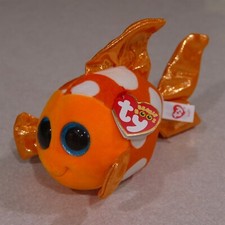 TY Beanie Boos SAMI Orange Gold Fish Stuffed Plush w/Tags 7"