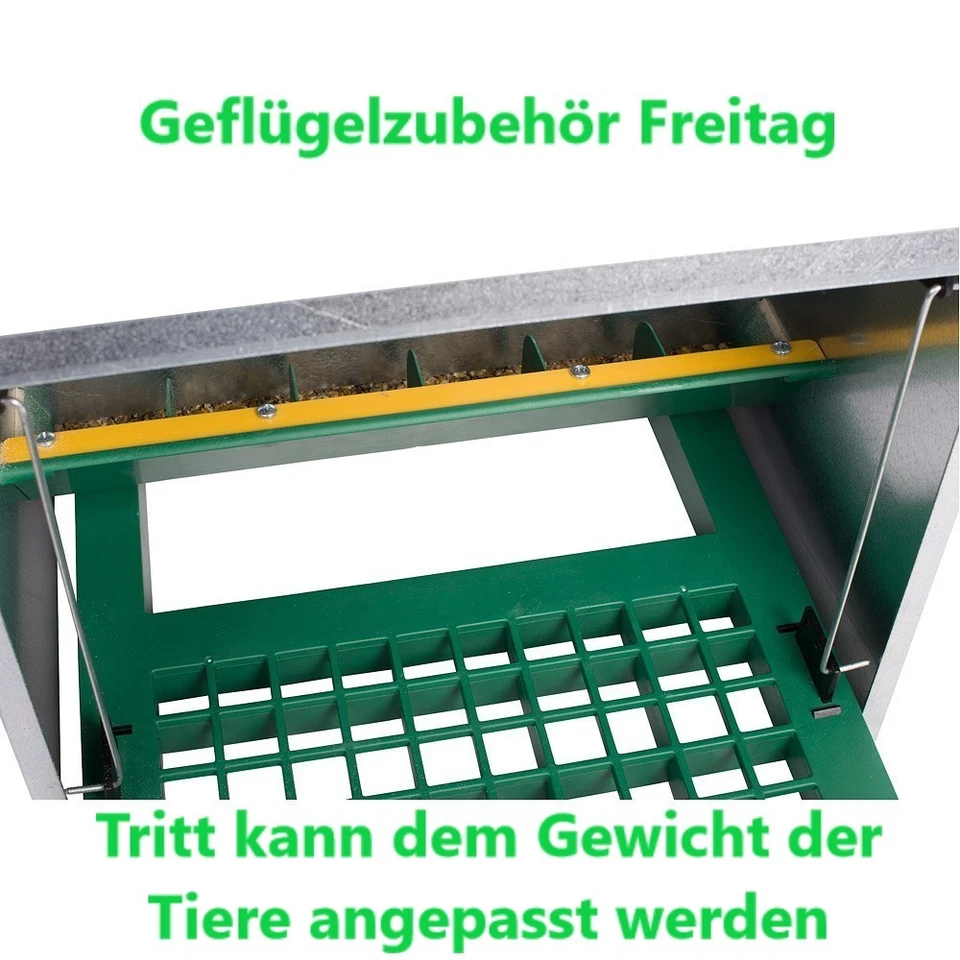  Futterautomat mit Trittklappe 5 kg Kostenloser Versand  - Bild 2 von 2