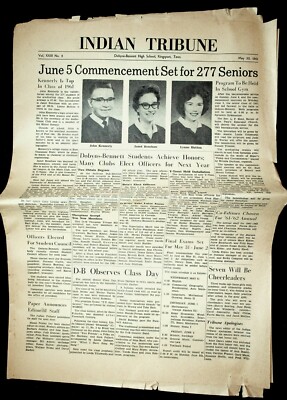 Kingsport TN Dobyns Bennett High School Indian Tribune Newspaper May 30 1961