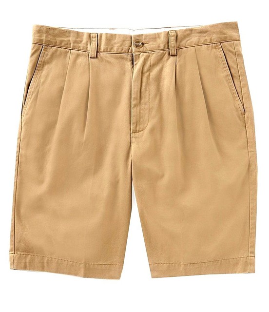 Roundtree & Yorke Casuals Mens Pleated Washed Shorts S75HR201 Chino