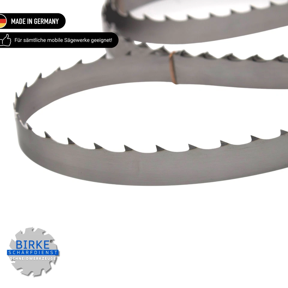 Bandsägeblatt f.mobile Sägewerk Länge 2760-6530mm Breite 32-40mm GEHÄRTET - Bild 4 von 4
