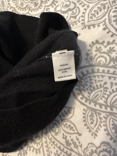 Express Men’s Black Wool Vest Size Large - Chest Size 38in - Picture 3 of 3
