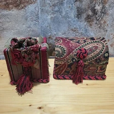 Jennifer Taylor Tapestry Tissue Holder Memorial Trinket Box