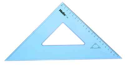 Helix 31cm Set Vierkant - 45 Grad Winkel - robustes Geometriewerkzeug für Schule & Off