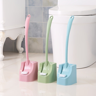 1PC Blue/green/pink Household Toilet Brush Set-Clean and efficient No Dead End