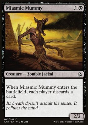 MTG Magic the Gathering Miasmic Mummy (100/347) Amonkhet LP