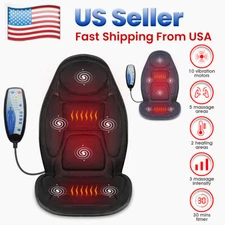 Quietly,Massage Seat Cushion with Heated for Home Car Truck,5 mode Back Massager