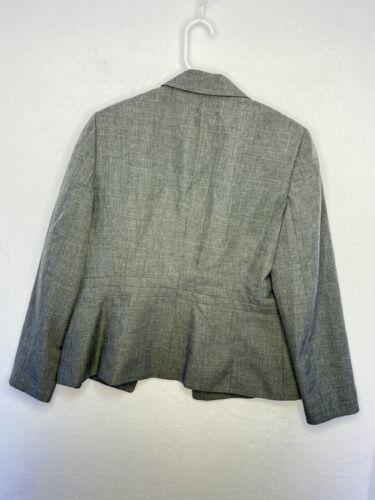 Kasper Blazer Jacke Damen Größe 12 grau Knopfleiste OHNE Taschen - Bild 5 von 5