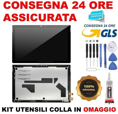 PER MICROSOFT DISPLAY LCD MICROSOFT SURFACE PRO 7 1866 VERS 02 /01 TOUCH SCHERMO MONITOR VETRO