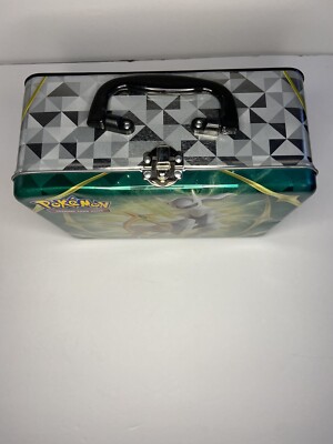 pokemon Storage Box Tin Latch Closure Collectors Box Trading Cards