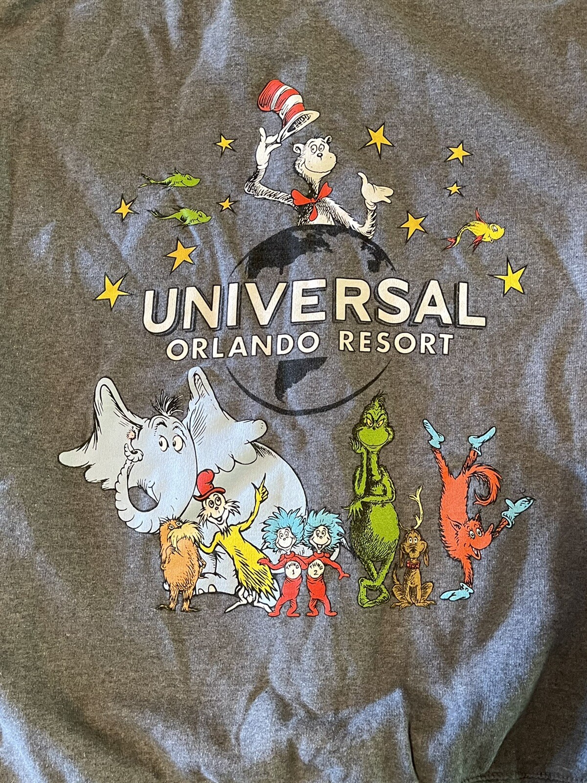 Universal Studios Dr Suess Large men full zip gra… - image 4