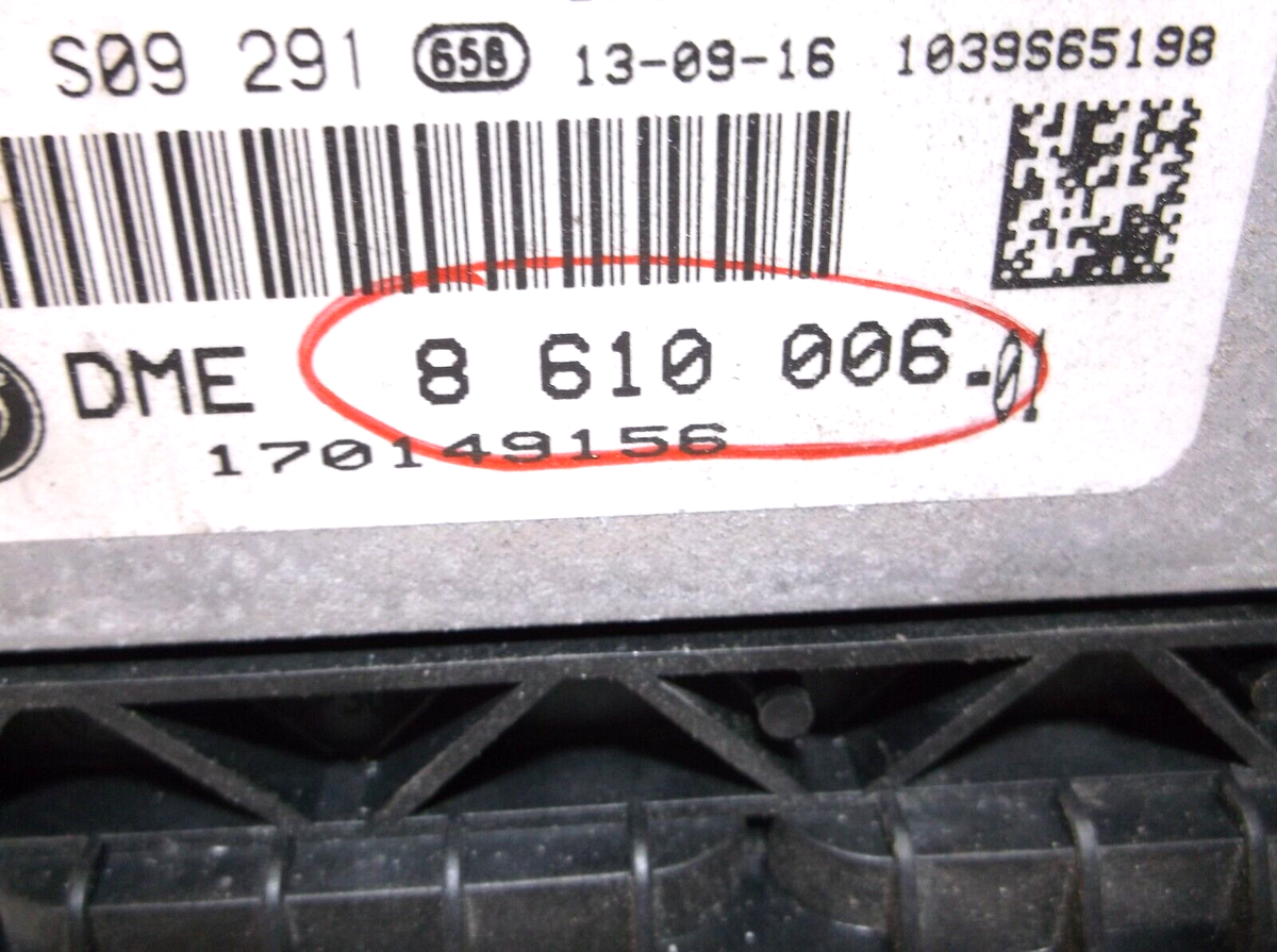 MINI Cooper S Engine Control Unit 0261s09291 / 8610006 for sale